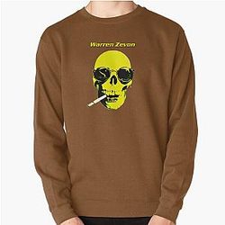 Warren Zevon Skull Motif Pullover Sweatshirt
