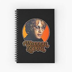 Retro Warren Zevon Tribute  Spiral Notebook
