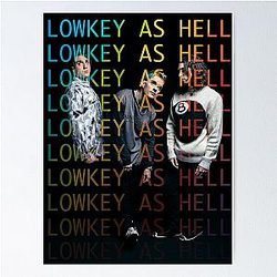 Lowkey As Hell Waterparks - Waterparks Design - Awsten Knight Poster