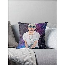Waterparks Awsten Knight Galaxy Throw Pillow