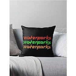waterparks logo 3 Throw Pillow