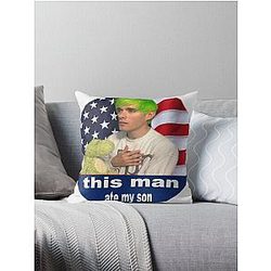 This Man Ate My Son - Awsten Knight Waterparks Throw Pillow
