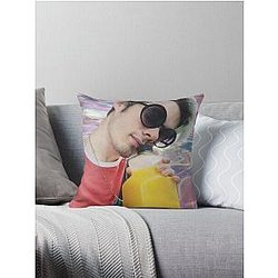 Waterparks Awsten Knight Holographic Throw Pillow