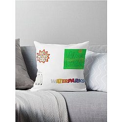 Waterparks Sticker Throw Pillow
