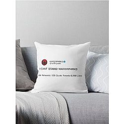 Waterparks Merch I Cant Stand Waterparks Throw Pillow