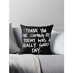 Waterparks Thank you for coming by Throw Pillow