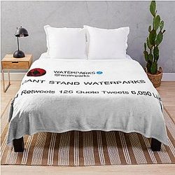 Waterparks Merch I Cant Stand Waterparks Throw Blanket