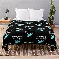 WATERPARKS GET ME WET Throw Blanket
