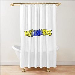 waterparks logo double dare  Shower Curtain