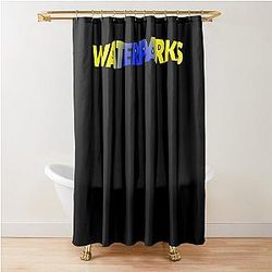 waterparks double Shower Curtain