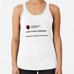 Waterparks Merch I Cant Stand Waterparks Racerback Tank Top
