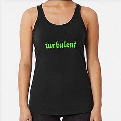 TURBULENT  waterparks Racerback Tank Top