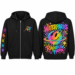 Fandom Starburst Graphic DTNK3010 3D Zipped Waterparks Hoodies