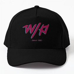 waterparks logo (small shirt + black bg) Baseball Cap