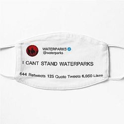 Waterparks Merch I Cant Stand Waterparks Flat Mask