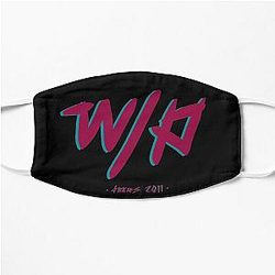 waterparks logo (small shirt + black bg) Flat Mask