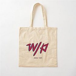 waterparks logo (small shirt + black bg) Cotton Tote Bag