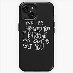 waterparks paranoid too - white iPhone Tough Case