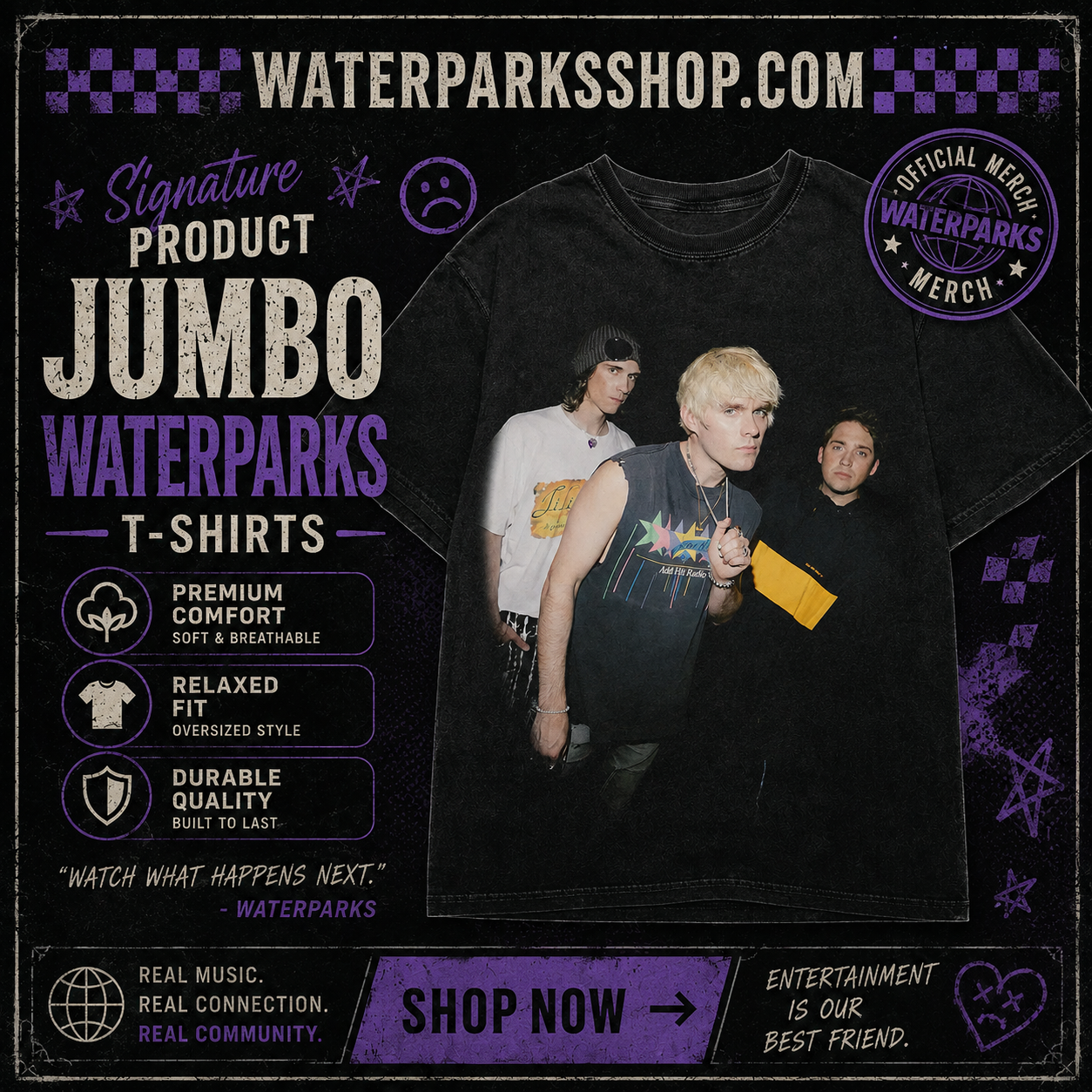 Jumbo DTNK1906 Waterparks T-Shirts
