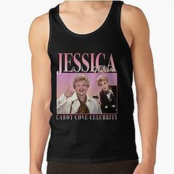 90's retro style Jessica fleece tank top