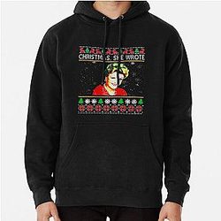 Red Christmas Murder Images Pullover Hoodie