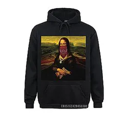 Thug Life Hoodie Mona Lisa Sweatshirt Chains Joconde Tattoos Hoody