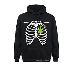 Comics Weed Heart Skeleton Ribs X-Ray Halloween Costume Pothead 420
