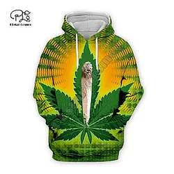 NewFashion GOOD BUDS STICK Together Weed Green Leaf Reggae Retro Harajuku 3DPrint Men/Women Streetwear