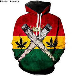 PLstar Cosmos Brand Print 3d clothing Bob Marley Fashion hoodies Harajuku style Sweatshirt