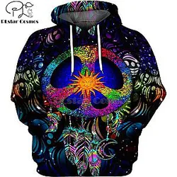 hemp Weeds royal Hippie Mandala Trippy Abstract Psychedelic 3d hoodies/Sweatshirt