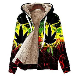 Oversized Fleece Men's Winter Jacket