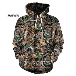 Maple Leaves Camouflage 3d Hoodies Men Women