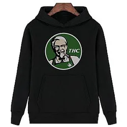 KFC PARODY THC Weed Hoodie Fleece Jacket Winter Coat Sweatshirt