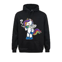 Stoner Unicorn Cute Weed Shirts For Women Christmas Zip Hoodie