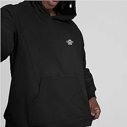 Mens Stoned Cowboy Embroidered Hooded Top, Icon Logo Streetwear Organic Hoodie ES2912