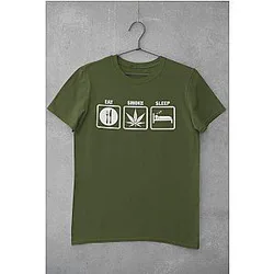 Eat Smoke Sleep Funny T Shirt weed 420 stoner ES2912