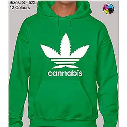 Cannabis Hoodie Hoody Unisex Funny Cool Top Weed Present Gift ES2912