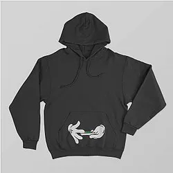 Reality Glitch Men's Hands Rolling Hoodie ES2912