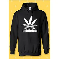 Addicted Cannabis Funky Cool Hoodie Sweatshirt ES2912