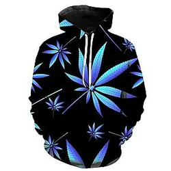 Marijuana weed hoodie new christmas gift hoodie hooded new ES2912