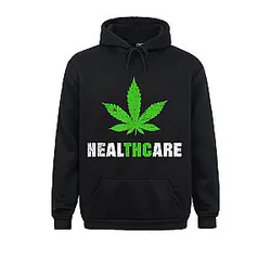 Funny Weed Healthcare Marijuana Cannabis Leaf Sweatshirts Long Sleeve