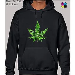 Cannabis Double Hoodie Hoody Unisex Funny Joke Weed ES2912