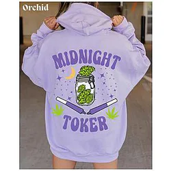 Midnight Toker Hoodie-420 Hoodie-Stoner  ES2912