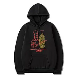 Funny Doner Kebab Weed Graphic Classic Unisex Hoodie Tide