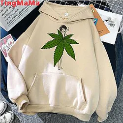 Bong Weed hoodies male Oversized graphic 2021 hip hop men hoddies clothing Ulzzang streetwear
