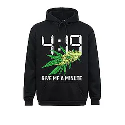 Custom 419 Give Me A Minute 420 Weed Funny Marijuana Lover Gifts Mens Sweatshirts