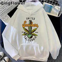 Bong Weed hoodies men y2k aesthetic harajuku hip hop printed men sweatshirts Oversized
