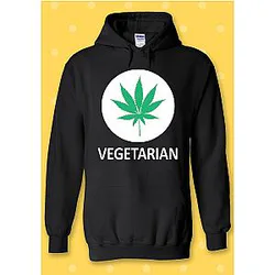 Vegetarian Cannabis Weed Marijuana Hoodie Sweatshirt ES2912