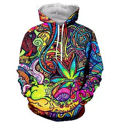 New arrive popular cool trippy weeds series hoodies 3D printed Jacket