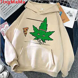 Bong Weed hoodies male Oversized y2k aesthetic Ulzzang printed men sweatshirts clothing printed